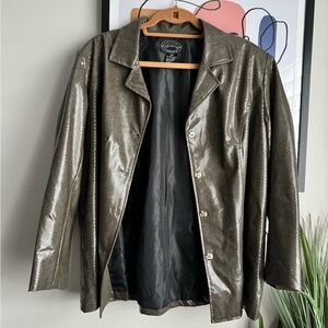 Selene Sport Women's Faux Snakeskin Jacket